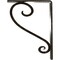 Ekena Millwork Edwards Wrought Iron Bracket, (Single center brace), Antiqued Warm Silver 1 1/2"W x 5 1/2"D x 8"H BKTM01X05X08SEDAWS - alternate 6